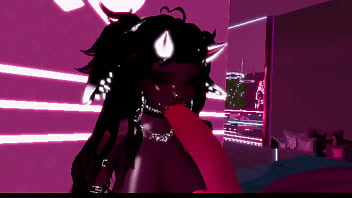 Vrchat slut plays with herself
