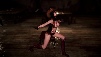 Randy skinny tifa lockhart poses half naked at a local nightclub for cash