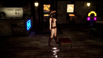 Randy skinny tifa lockhart poses half naked at a local nightclub for cash