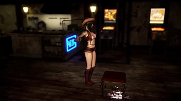 Randy skinny tifa lockhart poses half naked at a local nightclub for cash