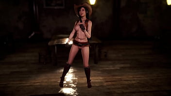 Randy skinny tifa lockhart poses half naked at a local nightclub for cash