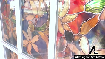 Cowgirl alex more takes alex legend's cum on her hairy pussy