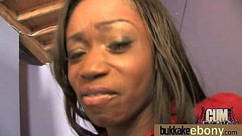 Hot ebony gangbang fun interracial 11