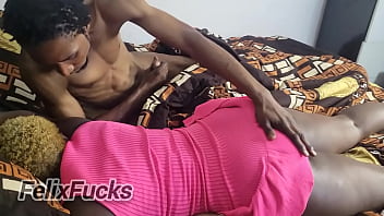 Big ass aunty came home late from the club to fuck my long dick