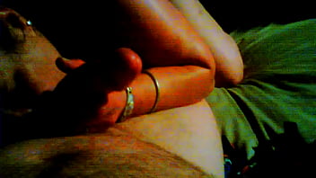 Ex gf sucks and strokes my cock like a pro