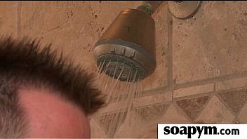 Friend gives him a soapy massage 7