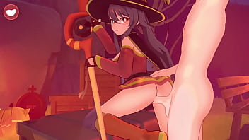 Hu tao megumin cosplay genshin impact animation #15