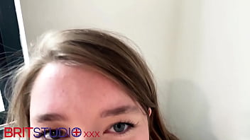 British teen sucks cock in a polo shirt