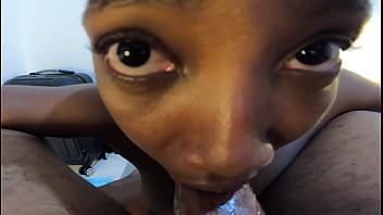 Cumslut of the ebony girl she drank every dripping drooling moment of the cumload out of this cock jhodez1