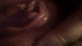 Thick girl plays with pussy close up pussy flex