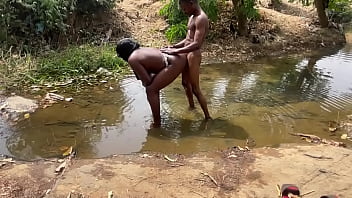 Fuck my thick pussy in the river