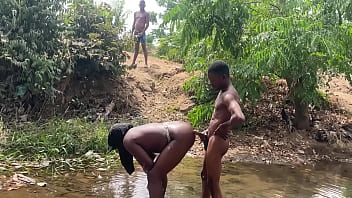 Fuck my thick pussy in the river