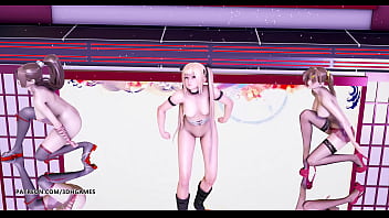 Mmd waiting for a chance to pounce