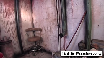 Sexy blonde masturbates