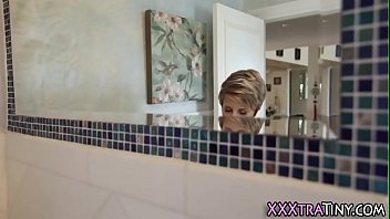 Petite teen pussy plowed