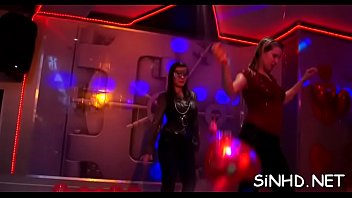 Wet group weenie sucking