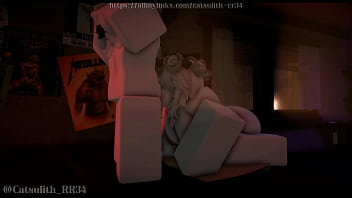 Unwinding in her room as the sun sets~