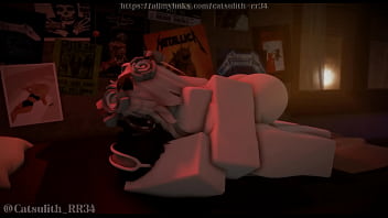 Unwinding in her room as the sun sets~