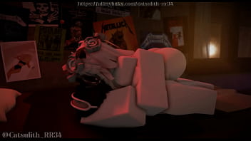 Unwinding in her room as the sun sets~