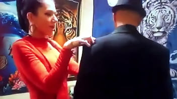 Mob guy with pretty girl