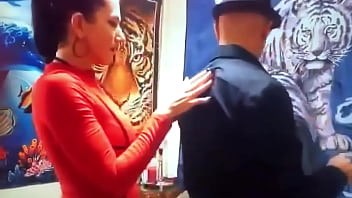 Mob guy with pretty girl