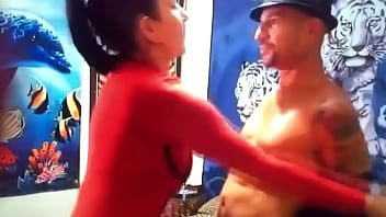 Mob guy with pretty girl