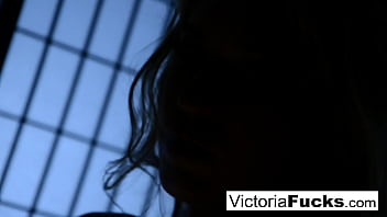 Blonde babe gets nude for you and smokes