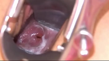 Gyno dildos in her deep vagina cunt