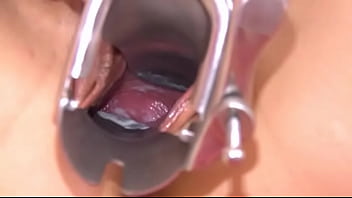 Gyno dildos in her deep vagina cunt