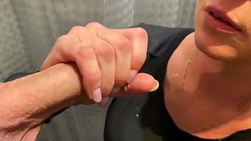 Desperate pee in my jeans next he pee on my ass and i give him blowjob too