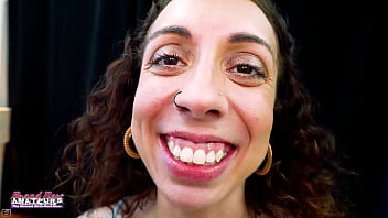 Petite brunette cutie mercedez sucks a hard cock and gets her pussy fucked