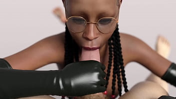 Ebony Suck Big Cock White thumbnail