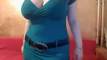 Stockings skirt leopard print bra blonde on cam