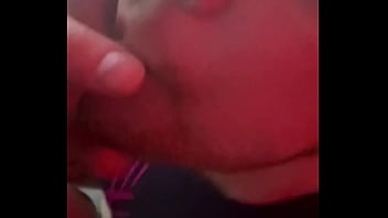 I love to play with his big ass while he worships my big cock would you like to join us