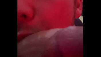 I love to play with his big ass while he worships my big cock would you like to join us