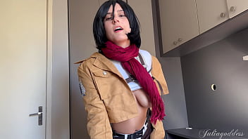 Mikasa pov blowjob fantasy slow wet & naughty