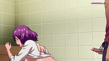 Slut fucks in public man toilet with a stranger