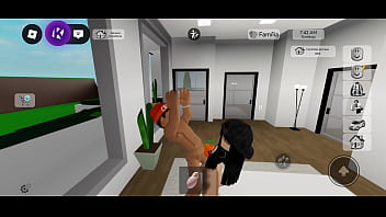 Comendo novinha safado no roblox brookhaven e quase gozo na bunda