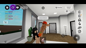 Comendo novinha safado no roblox brookhaven e quase gozo na bunda