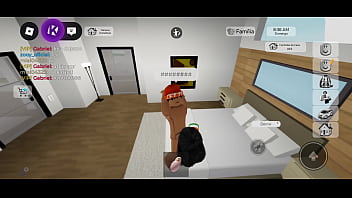 Comendo novinha safado no roblox brookhaven e quase gozo na bunda