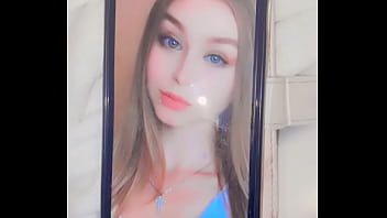 Sexy sweet girl gets tributed