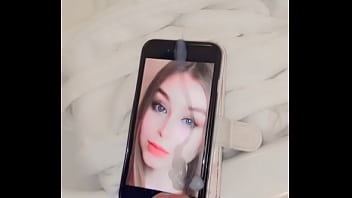 Sexy sweet girl gets tributed