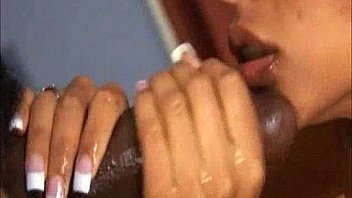 Black cock handjob and bj