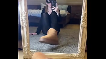 How much would you like to test of my sweaty nylons •full video only on #blacknylon #boots #feet #n
