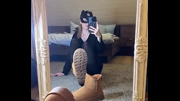 How much would you like to test of my sweaty nylons •full video only on #blacknylon #boots #feet #n