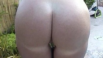 Blonde sucks cock outdoors