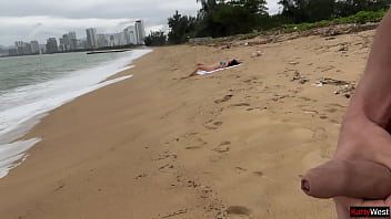 Public dick flashing hottie lets me cum on her tits