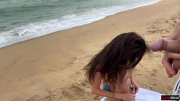 Public dick flashing hottie lets me cum on her tits