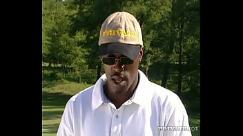 Dominika and sandra work hard to get a hole in one