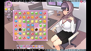 Tsundere milfin hentai game pornplay ep 6 my boss is teasing me with her massive tits getting our of the perfect cleavage